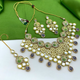 Gold  Kundan Design Choker Necklace Set For Women