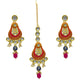 Gold Plated Kundan Floral Design Choker Necklace Set