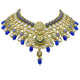 Gold Plated Kundan Floral Design Choker Necklace Set