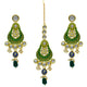 Gold Plated Kundan Floral Design Choker Necklace Set