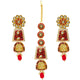 Gold Kundan Mina Jewellery Set