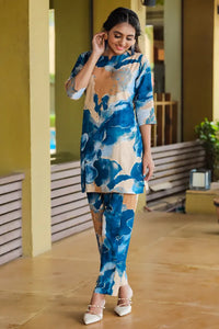 Women's Designer Print Co-Ord Set Relaxed Fit For Women