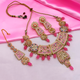 Gold Kundan Mina Jewellery Set