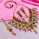 Kundan and Meenakari with Floral Design Necklace Set