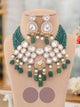 Emerald Reema Kundan Jewellery Set