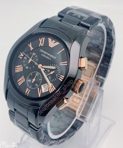 GOOD WATCH-Emporio Armani Men's ARg450 Black Chronograph Dial Watch