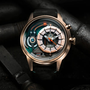 GOOD WATCH-The Electric Cazino Rose Gold Green