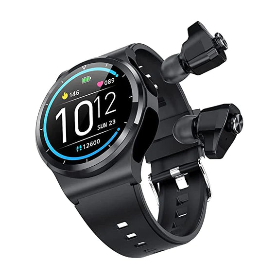GOOD WATCH-2 In 1 Smart Watch With TWS Earbuds Smartwatch (Grey Strap, Regular)
