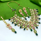 Kundan and Meenakari with Floral Design Necklace Set