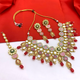 Kundan and Meenakari with Floral Design Necklace Set