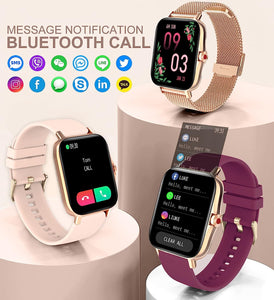 GOOD WATCH-Smart Watch for Women(Call Receive/Dial), Fitness Tracker Waterproof Smartwatch for Android iOS Phones 1.7" HD Full Touch Screen Digital Watches