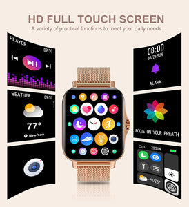 GOOD WATCH-Smart Watch for Women(Call Receive/Dial), Fitness Tracker Waterproof Smartwatch for Android iOS Phones 1.7" HD Full Touch Screen Digital Watches