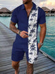 CORDS NAVY COCONUT Design Mens Half Sleeves Premium Cords Cotton Material