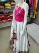 White Color Gamthi Printed Real Mirror Work Lehenga Choli semi-Stitched