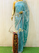 Fashion Blue Chiffon Saree