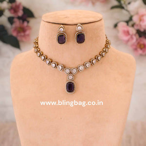 Purple Franziska Victorian Jewellery Set - New Arrival