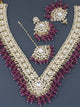 Purple Gracia Kundan Jewellery Set