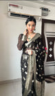 READY TO WEAR BLACK TRENDY 1-MINUTE SAREE