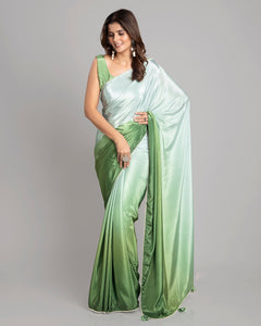 Stylish Ombre Bollywood Designer Silk Saree