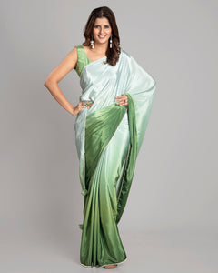 Stylish Ombre Bollywood Designer Silk Saree