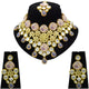 Gold  Kundan Design Choker Necklace Set For Women