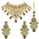 Gold  Kundan Design Choker Necklace Set For Women