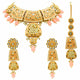 Gold Kundan Mina Jewellery Set