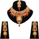 Gold Kundan Mina Jewellery Set