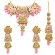 Gold Kundan Mina Jewellery Set