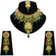 Gold Kundan Mina Jewellery Set