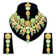 Kundan and Meenakari with Floral Design Necklace Set