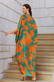 Butterfly Ring Style Kaftan Dress