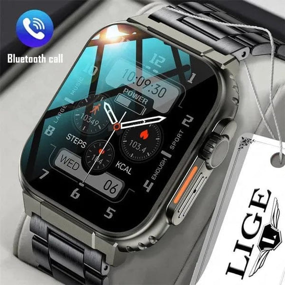 GOOD WATCH-Lige 600mAh Smart Watch Ultra Watch Men Bluetooth Call(Answer/Make Call)