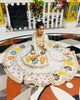 White Color Muslin Cotton Printed With Real Mirror Work Lehenga Choli