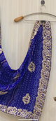 Leah Blue Bandhani Saree