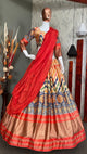 Peach Color Digital Print Designer Heavy Lehenga Choli Set