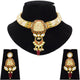 Imitation Hathi Dant Gold Necklace Set