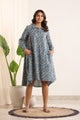 Abstract print cotton Lounge Dress