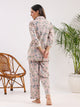 Cotton Printed 3 PEICE Night Suit Set with Pyjama