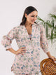 Cotton Printed 3 PEICE Night Suit Set with Pyjama