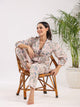 Cotton Printed 3 PEICE Night Suit Set with Pyjama