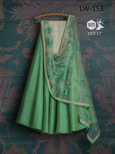 PISTA COLOR FANCY DESIGNER LEHENGA CHOLI