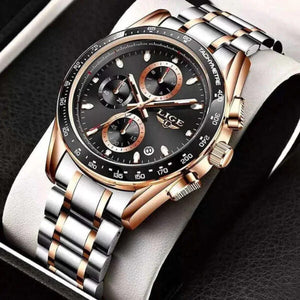 GOOD WATCH-Business Quartz Luminous Stainless Steel WaterProof Men’s Watch