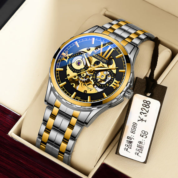 GOOD WATCH-Official Fully Automatic Watch Mechanical Watch Men's Watch Luminous Waterproof Hollow Out Fashion Business Formal Wrist Watch