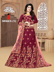 TAPETA SILK Embroidered Lehenga Cholis