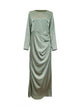 Adrianna Ruched Maxi Dress - Mint