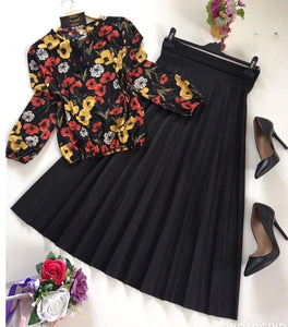 PRESENTING NEW PRINTED TOP - SKIRT SET