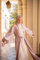 Vera Wrap Abaya - Blush Pink