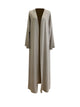 Serene Three Piece Abaya Matching Set - Moonstone