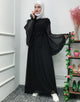 Elegant Caftan Corset Dress with Hijab and Belt for Women